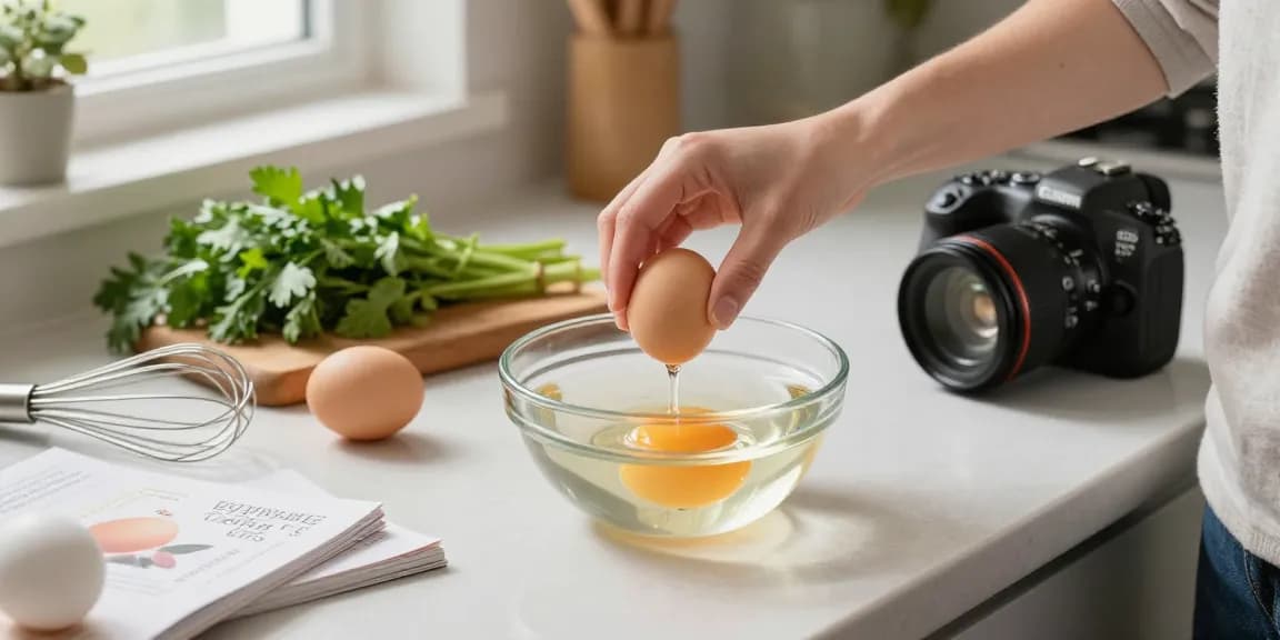 Uji kesegaran telur dengan metode Egg Float Test di https://www.eggfloattest.com/contact saat memasak dengan bahan segar.