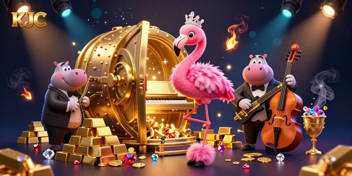 KJC enriches the gaming experience with vibrant visuals and stunning casino elements featuring singers and musicians.