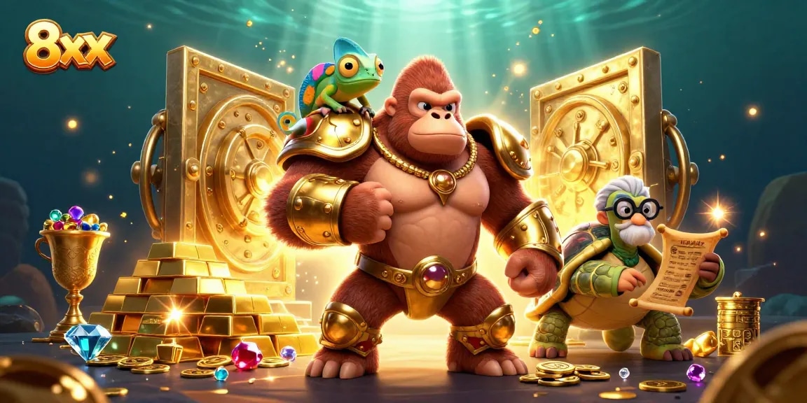 Experience the thrills of 8xx casino gaming with rich treasures and vibrant characters.