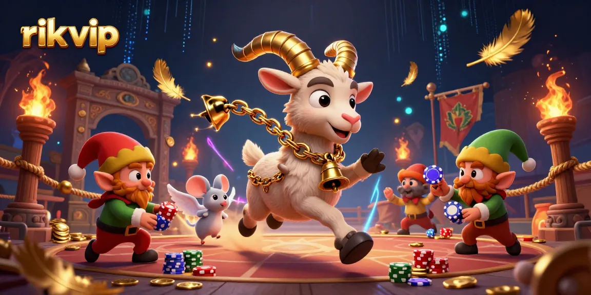 Experience the thrill of rik vip gaming with 3D characters in a vibrant casino scene.
