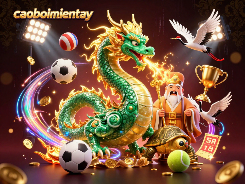 Engage in caoboimientay's thrilling adventures featuring dynamic sports elements and a powerful jade dragon.