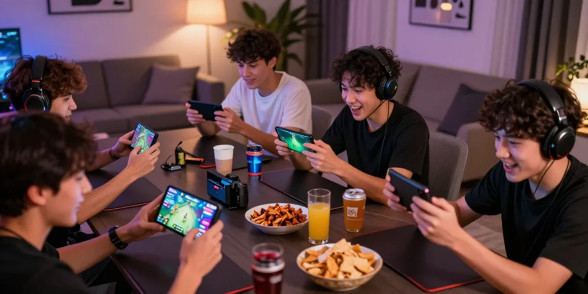 Engaging online gaming competition scene featuring players on mobile devices showcasing excitement and community on ullesthorpe.org.