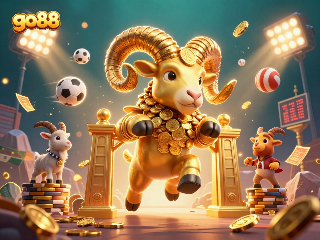 Join the excitement of go88 sports betting with thrilling dynamic 3D casino illustration