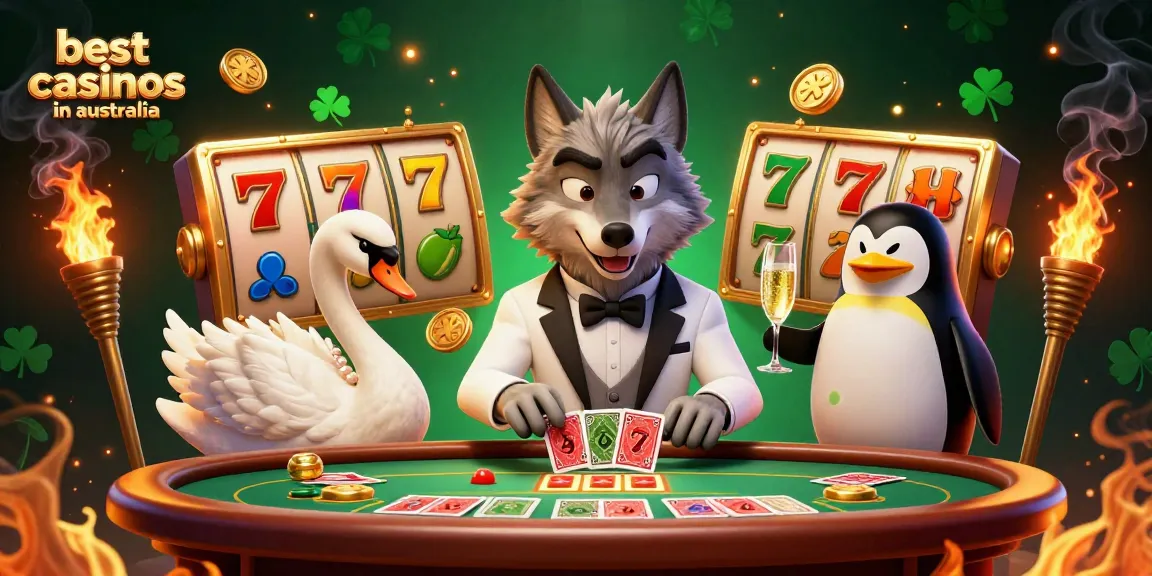 Experience the best online casinos in Australia with dynamic slot elements and charming characters.
