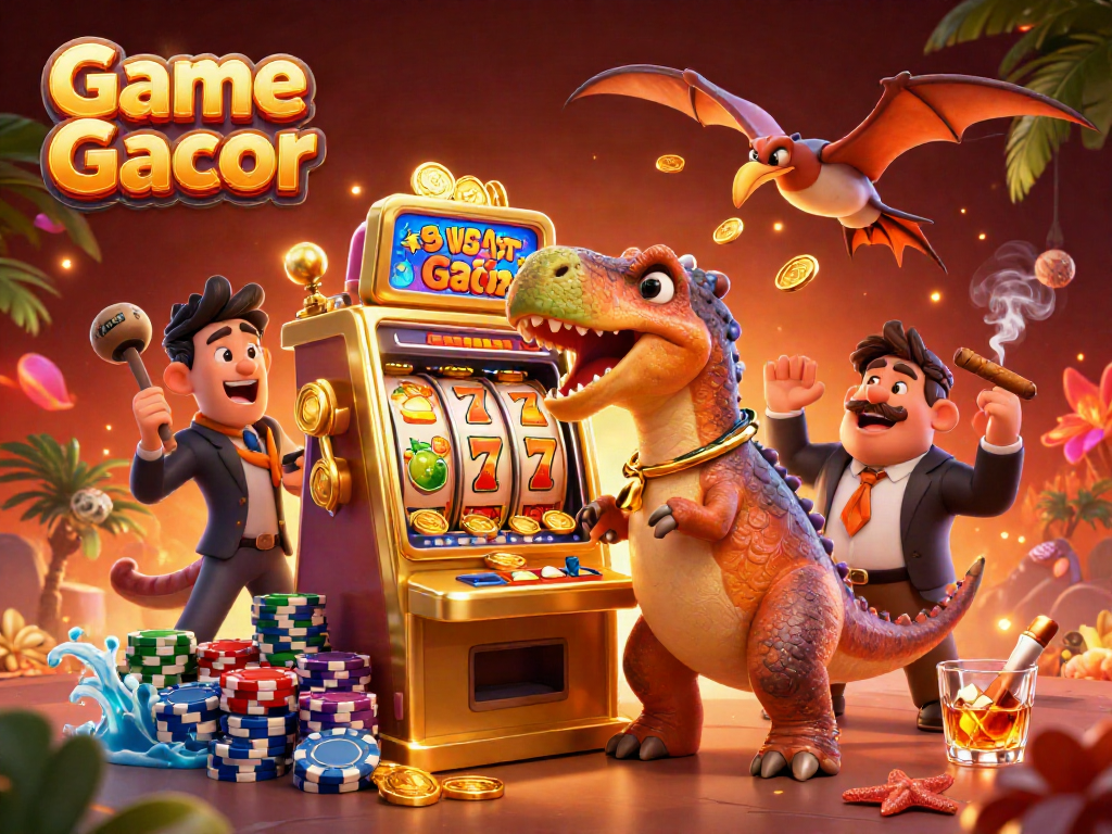 Permainan Game Slot Gacor dengan pachycephalosaurus dan manajer kasino