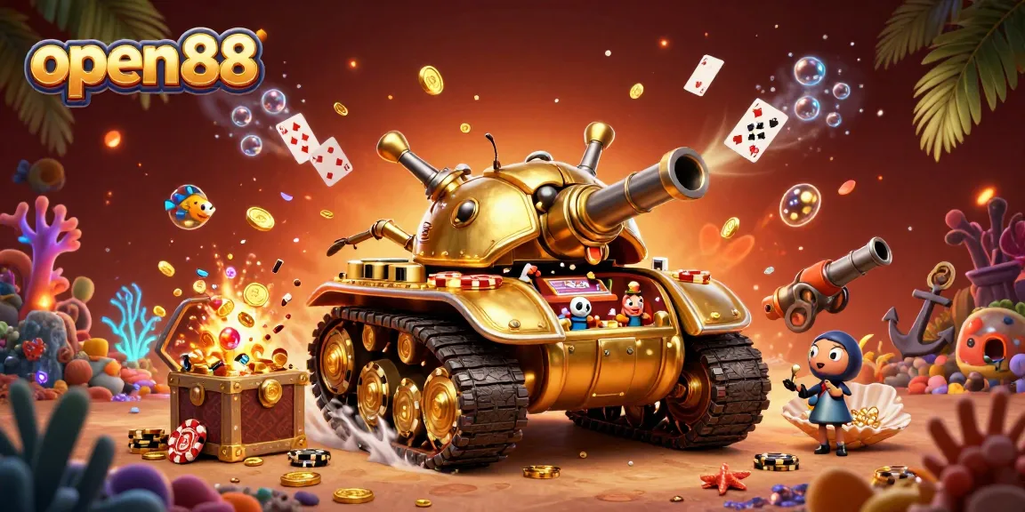 Experience the excitement of open88 as golden beetle tank reveals a mini casino adventure.