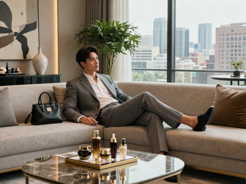 LUXURY111 mencerminkan gaya hidup mewah dengan interior modern dan produk kecantikan premium.