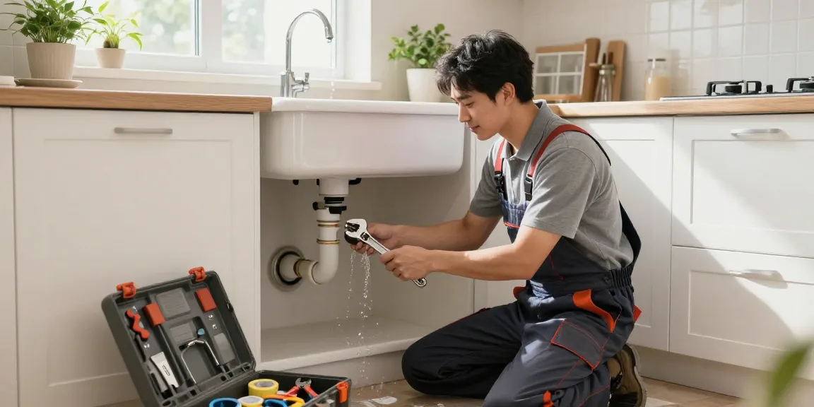 Find out more about trusted plumbing services with a skilled plumber fixing a leaky pipe.