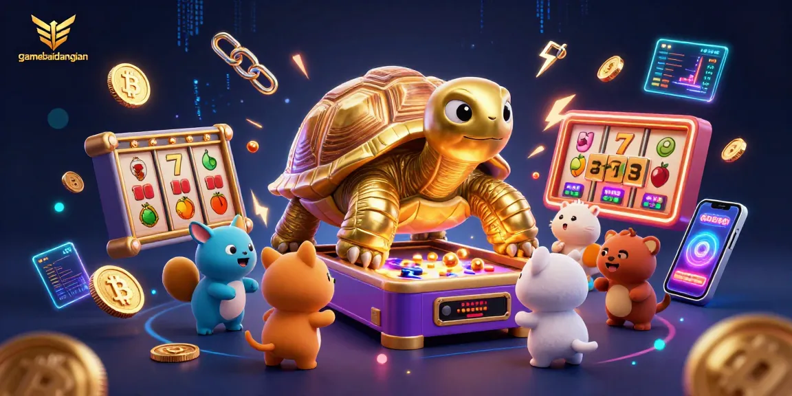 Engage with gamebaidangian's exhilarating slot adventure featuring a colossal tortoise pinball game.