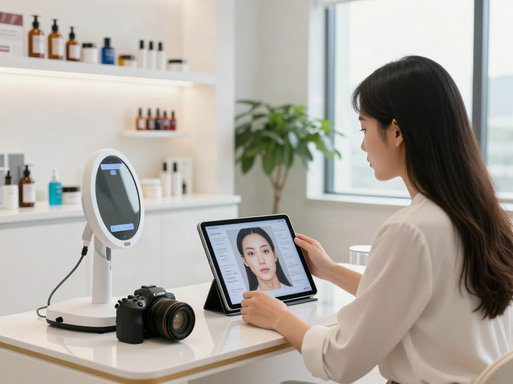ClinicEvo better than QOVES comparison in a modern beauty consultation environment.