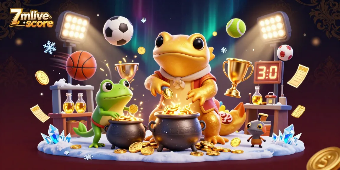 Transform your game by winning with 7mlive-score sports betting elements in a vibrant illustration.
