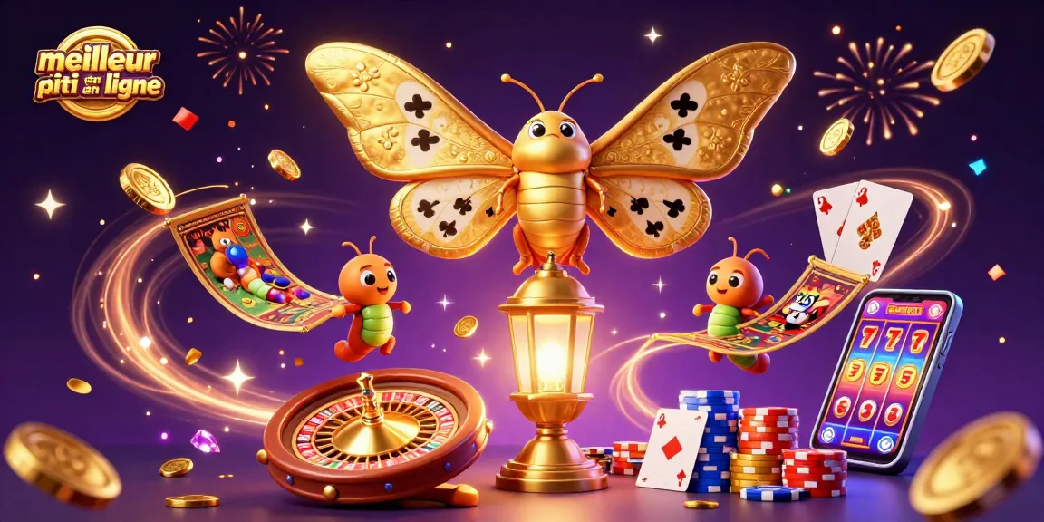 Découvrez le meilleur site pari en ligne avec un visuel captivant de jeux de casino, pièces dorées et cartes.