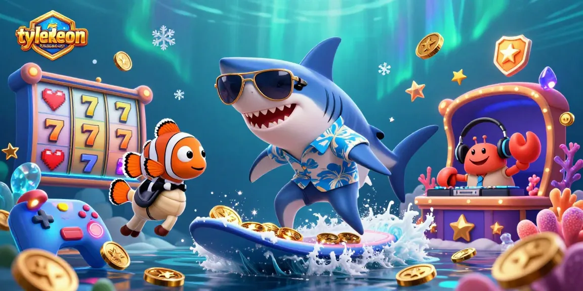 Experience the excitement at tylekeonhacai-vn with a lively casino scene featuring fun characters and slot elements.