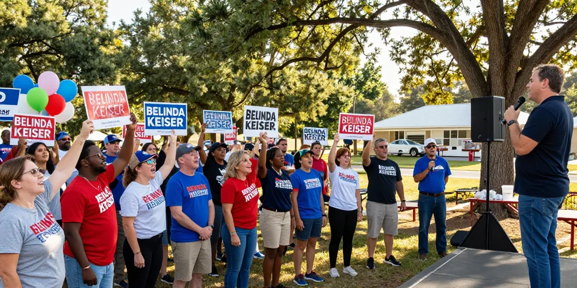 Belinda Keiser rally showcasing community support against Casey Askar.