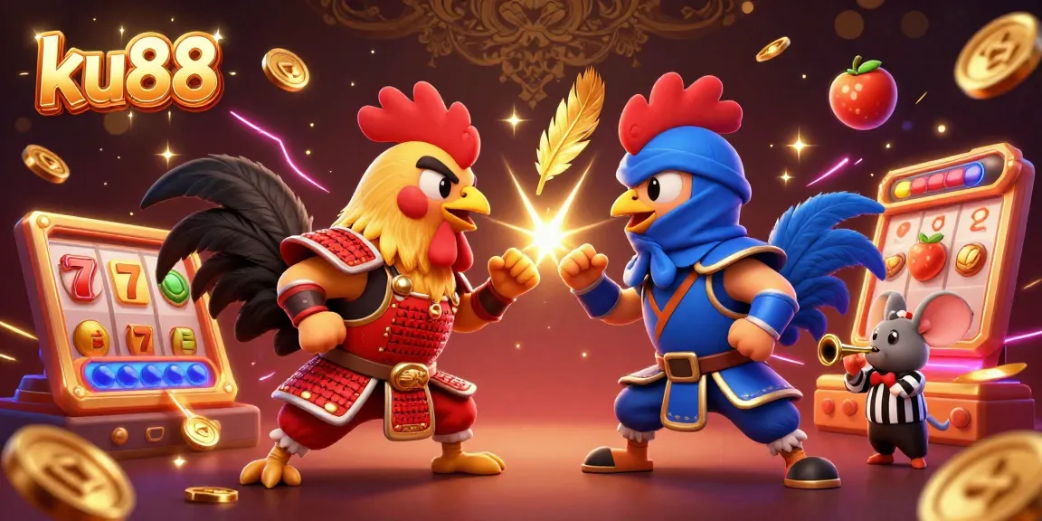 Engage with the thrilling ku88 casino experience featuring samurai roosters and dynamic slot elements.