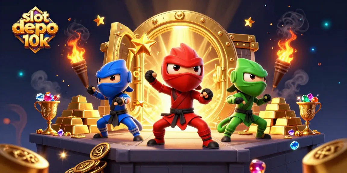 Menangkan slot depo 10k dengan tim ninja chameleon yang beraksi dalam suasana kasino yang gemerlap.