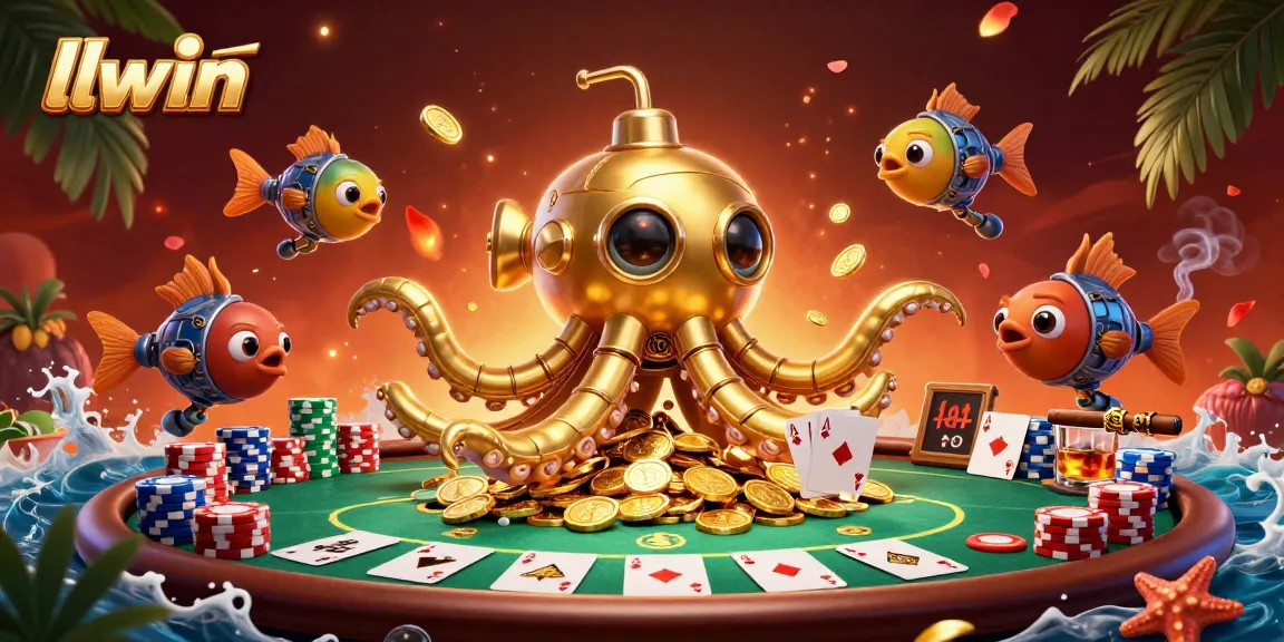Engage with thrilling poker action at llwin, featuring an exciting kraken-themed casino adventure.