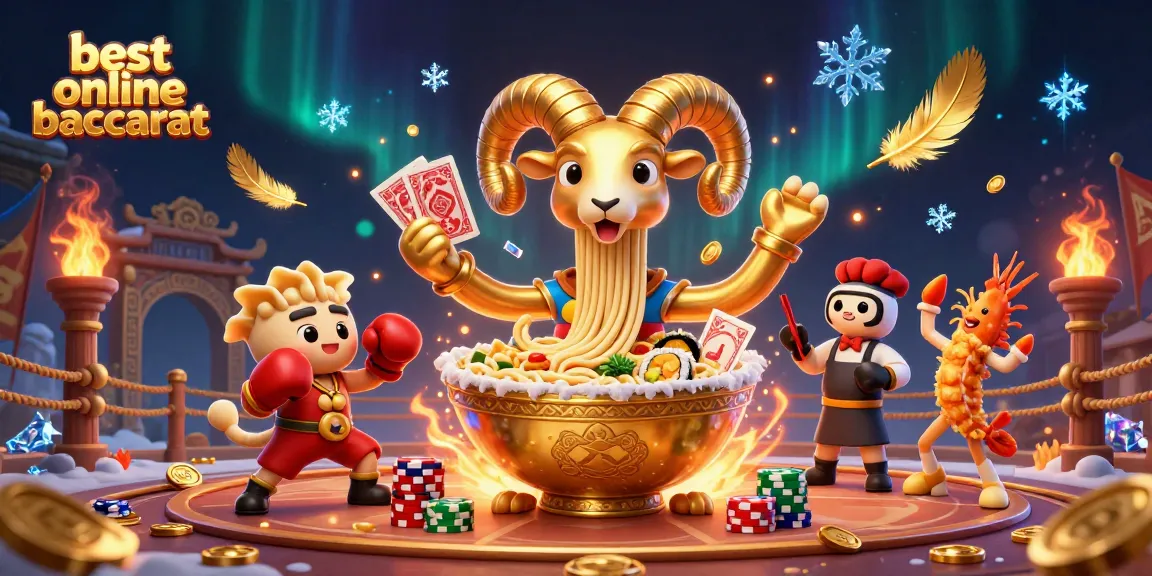 Experience the thrill of best online baccarat with a dynamic 3D illustration of engaging casino characters.