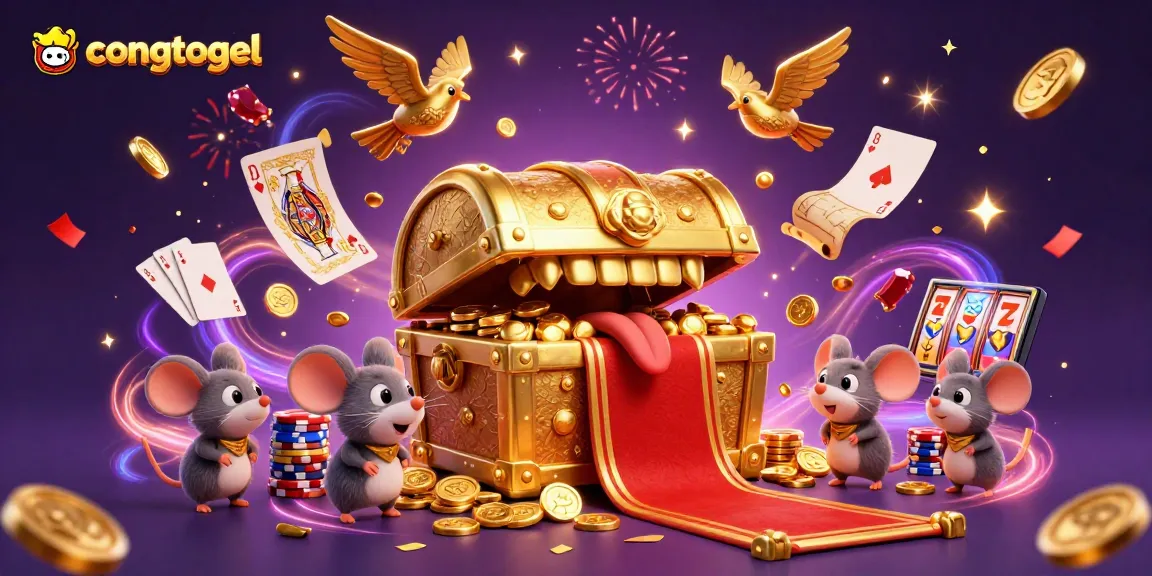 Engage with congtogel through this vibrant, exciting casino adventure illustration.