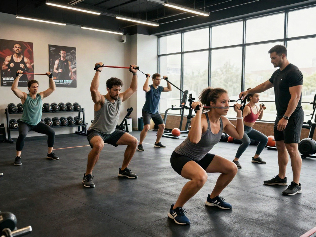 Athletes focusing on their fitness goals with steroidi anabolizzanti leading to muscle growth and strength.