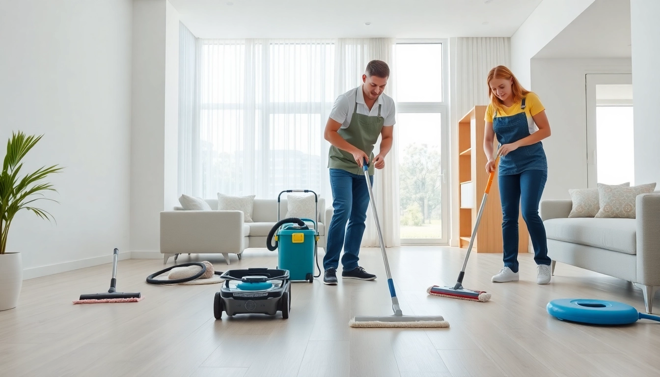Thorough bond cleaning Brisbane service with professional cleaners ensuring quality results in a bright apartment.