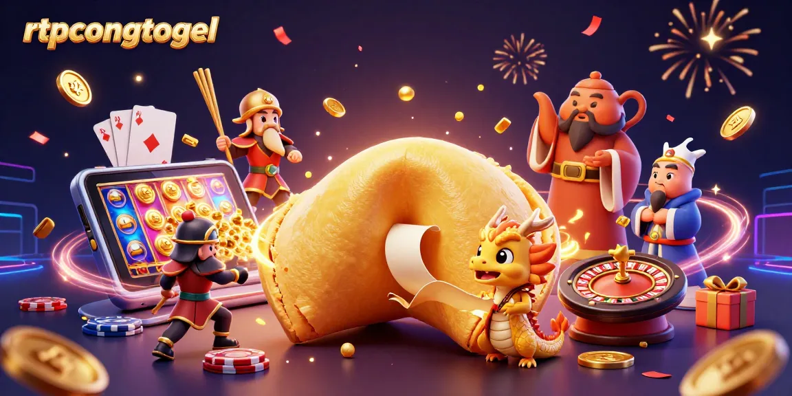 Engage with rtpcongtogel's vibrant casino scene featuring golden treasures and slot games.