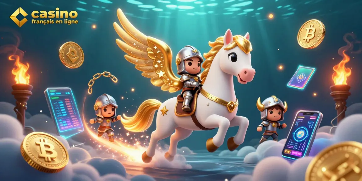 Découvrez le casino français en ligne avec une scène immersive de jeux et de cryptomonnaies fascinantes.