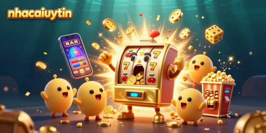 Experience thrilling jackpots with nhacaiuytin’s festive slot machines bursting with coins.