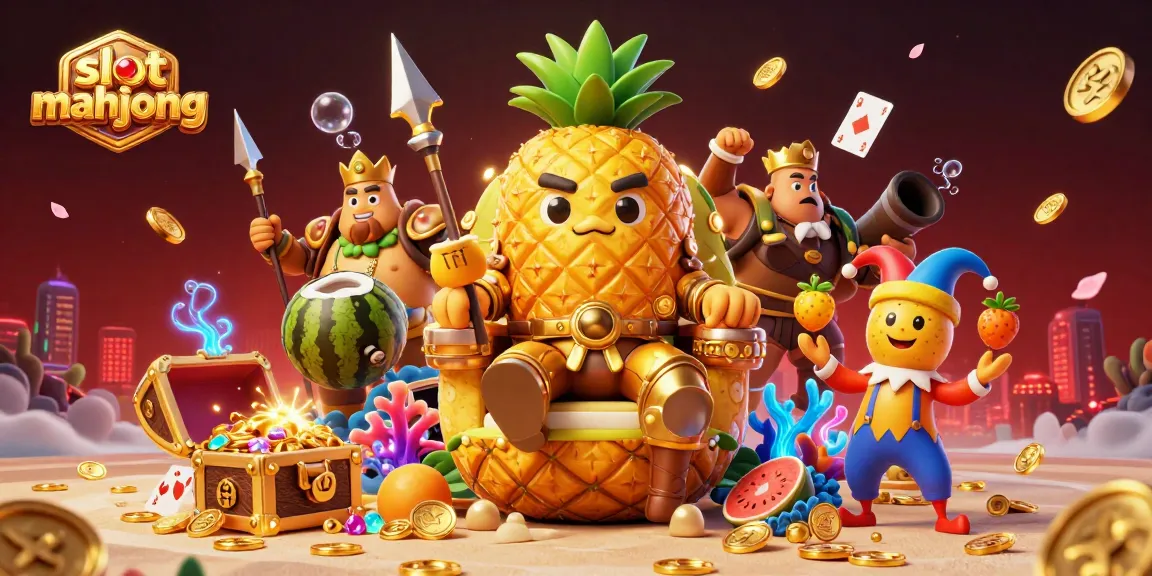 Experience exhilarating slot mahjong action with vibrant characters and dynamic casino elements in this stunning illustration.
