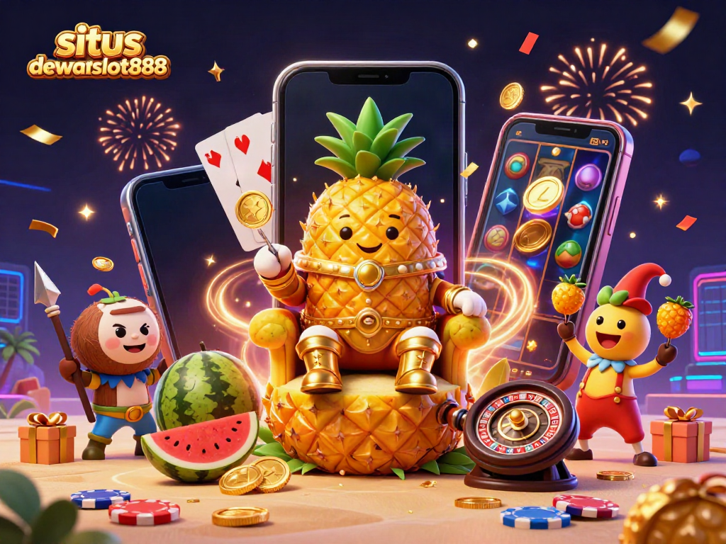 Permainan menarik di situs dewataslot888 dengan karakter kartun dan elemen kasino yang meriah.